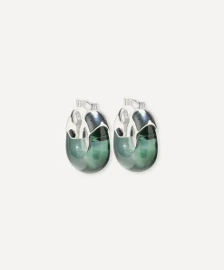 Lizzie Fortunato Earrings^Silver-Plated Mini Organic Hoop Earrings