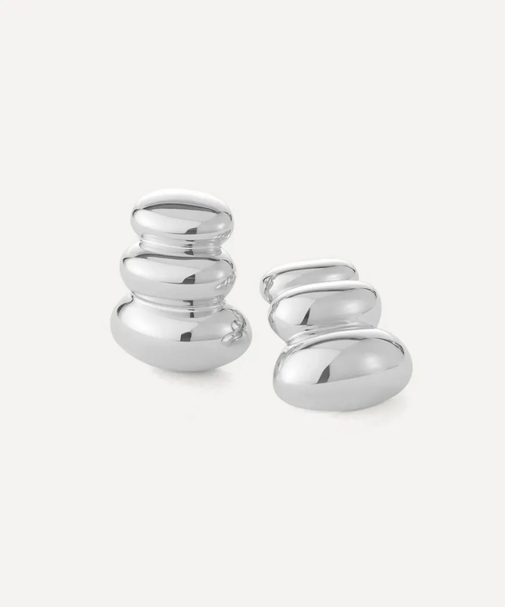 JENNY BIRD Earrings^Silver-Plated Non-Stop Stud Earrings
