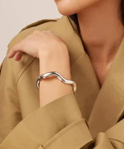 JENNY BIRD Bracelets|Bracelets^Silver-Plated Ola Bangle Bracelet