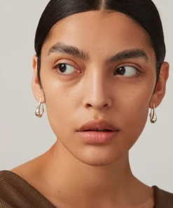 JENNY BIRD Earrings^Silver-Plated Small Colette Hoop Earrings