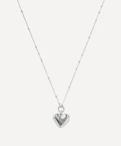 Missoma Necklaces^Silver-Plated Vermeil Silver Ridge Heart Pendant Necklace