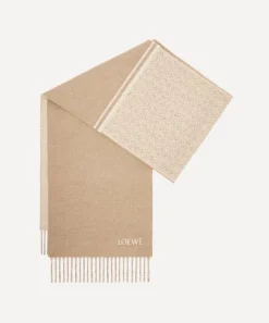 Loewe Scarves^Skinny Anagram Wool-Blend Scarf