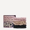 Slip Hair Styling|Hair Accessories^Skinny Silk Scrunchies Pack of 6