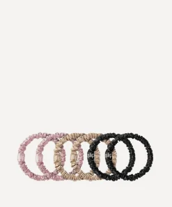 Slip Hair Styling|Hair Accessories^Skinny Silk Scrunchies Pack of 6