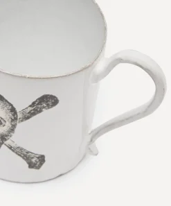 Astier de Villatte Mugs^Skull and Crossbones Mug