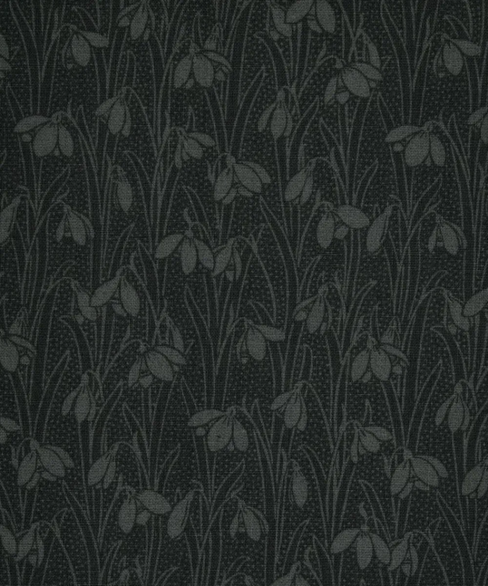 Liberty Fabrics Cotton For Quilting^Slate Black Snowdrop Spot Lasenby Quilting Cotton