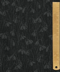 Liberty Fabrics Cotton For Quilting^Slate Black Snowdrop Spot Lasenby Quilting Cotton