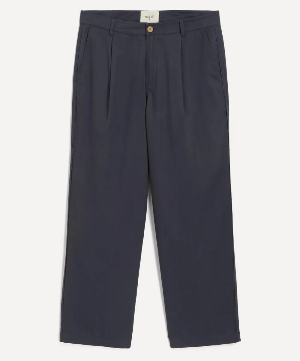 Folk Trousers^Slate Wide Fit Trousers
