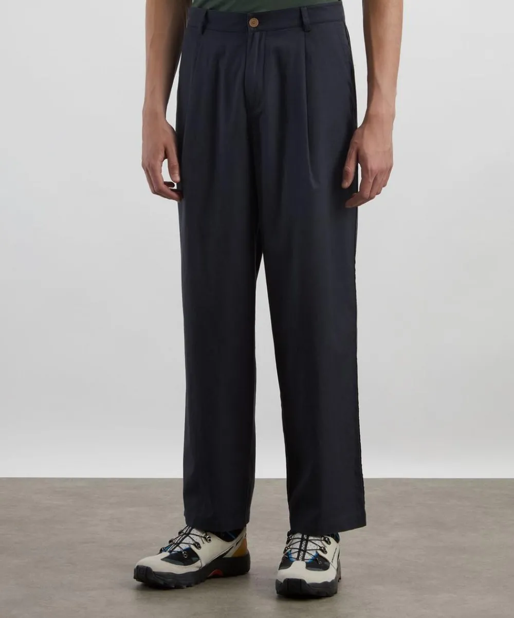 Folk Trousers^Slate Wide Fit Trousers