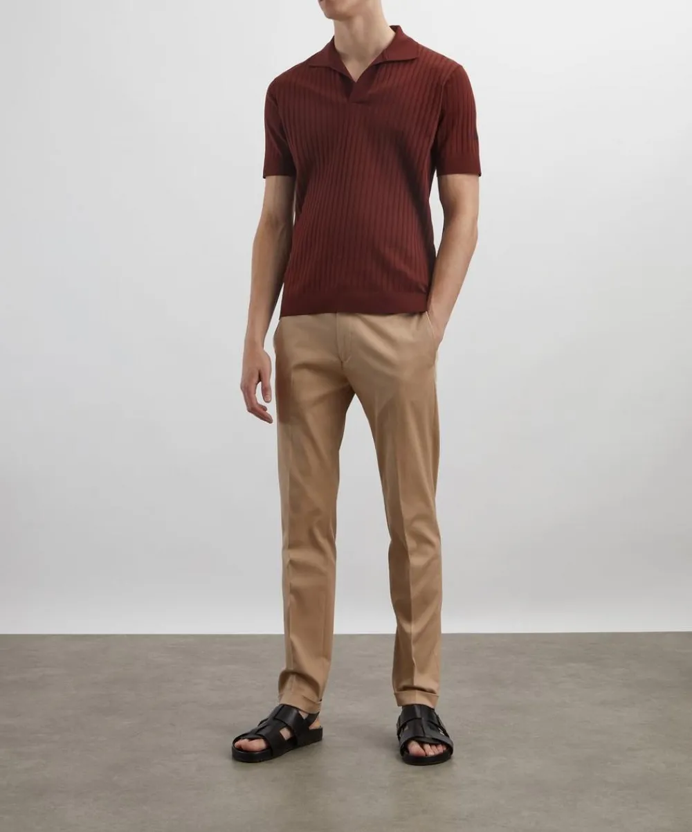 Paul Smith Trousers^Slim-Fit Stretch Cotton Chinos