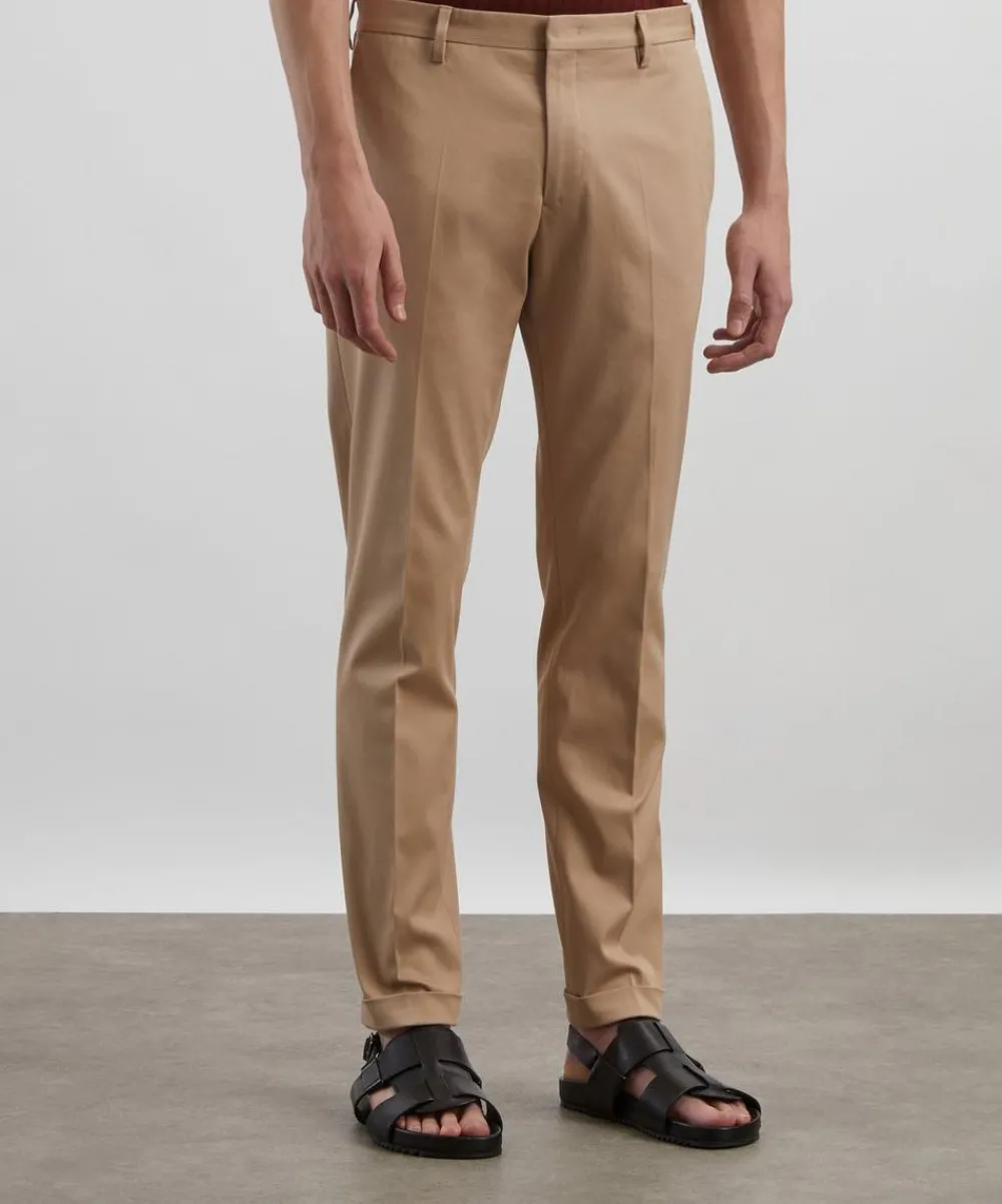 Paul Smith Trousers^Slim-Fit Stretch Cotton Chinos