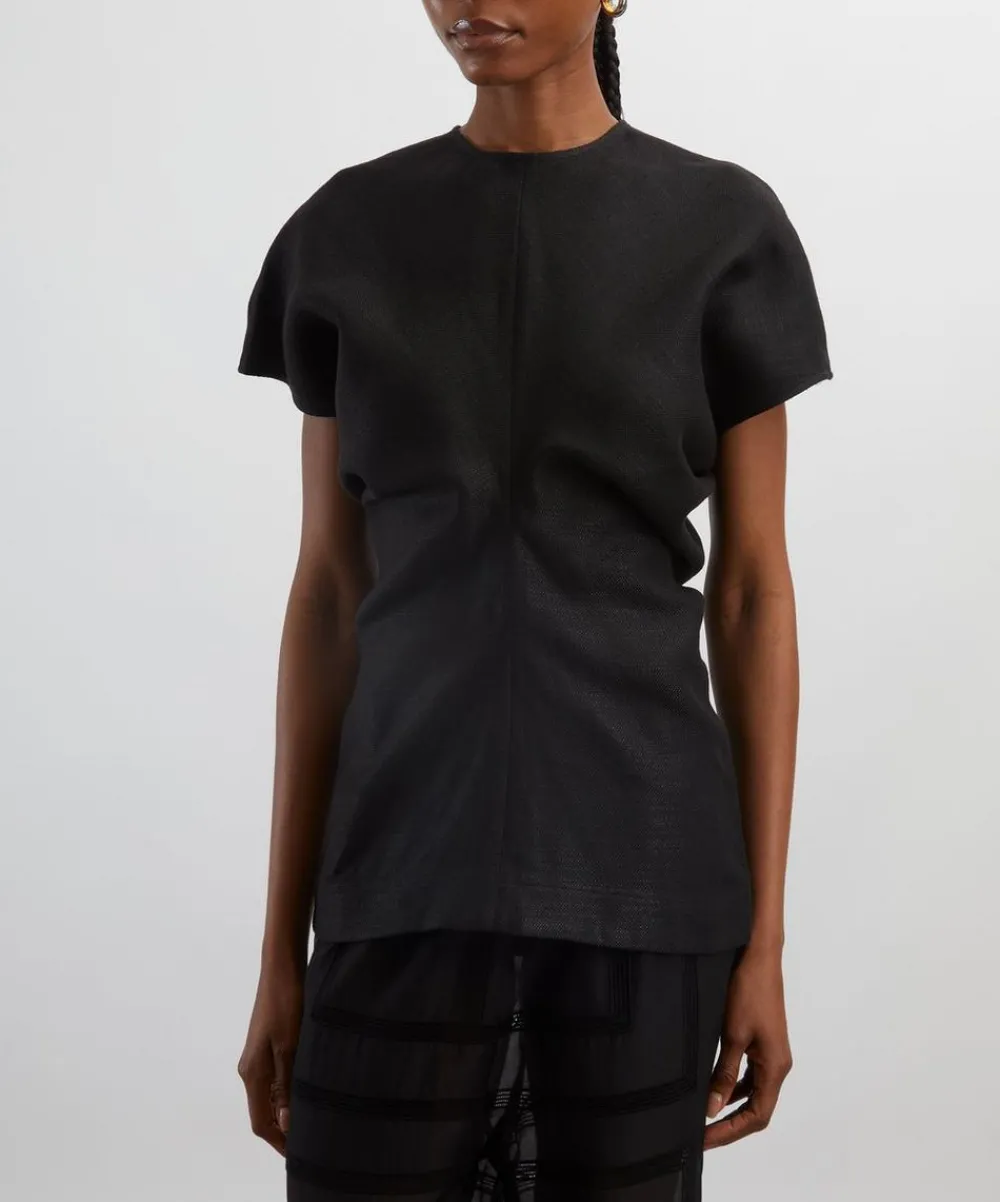 Toteme Tops^Slouch Waist Basketweave Top
