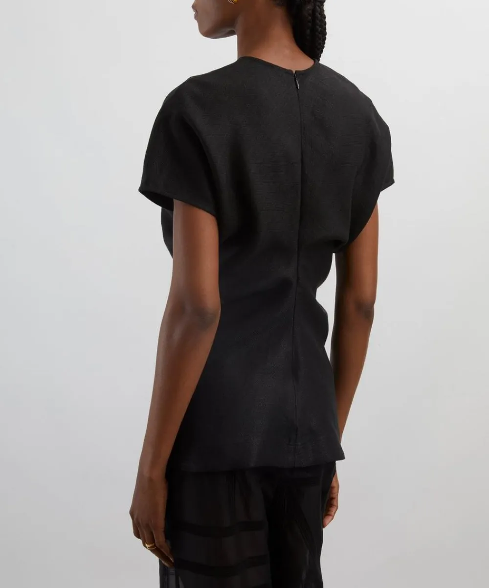 Toteme Tops^Slouch Waist Basketweave Top