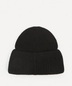 Acne Studios Hats & Gloves^Small Face Logo Wool Beanie Hat