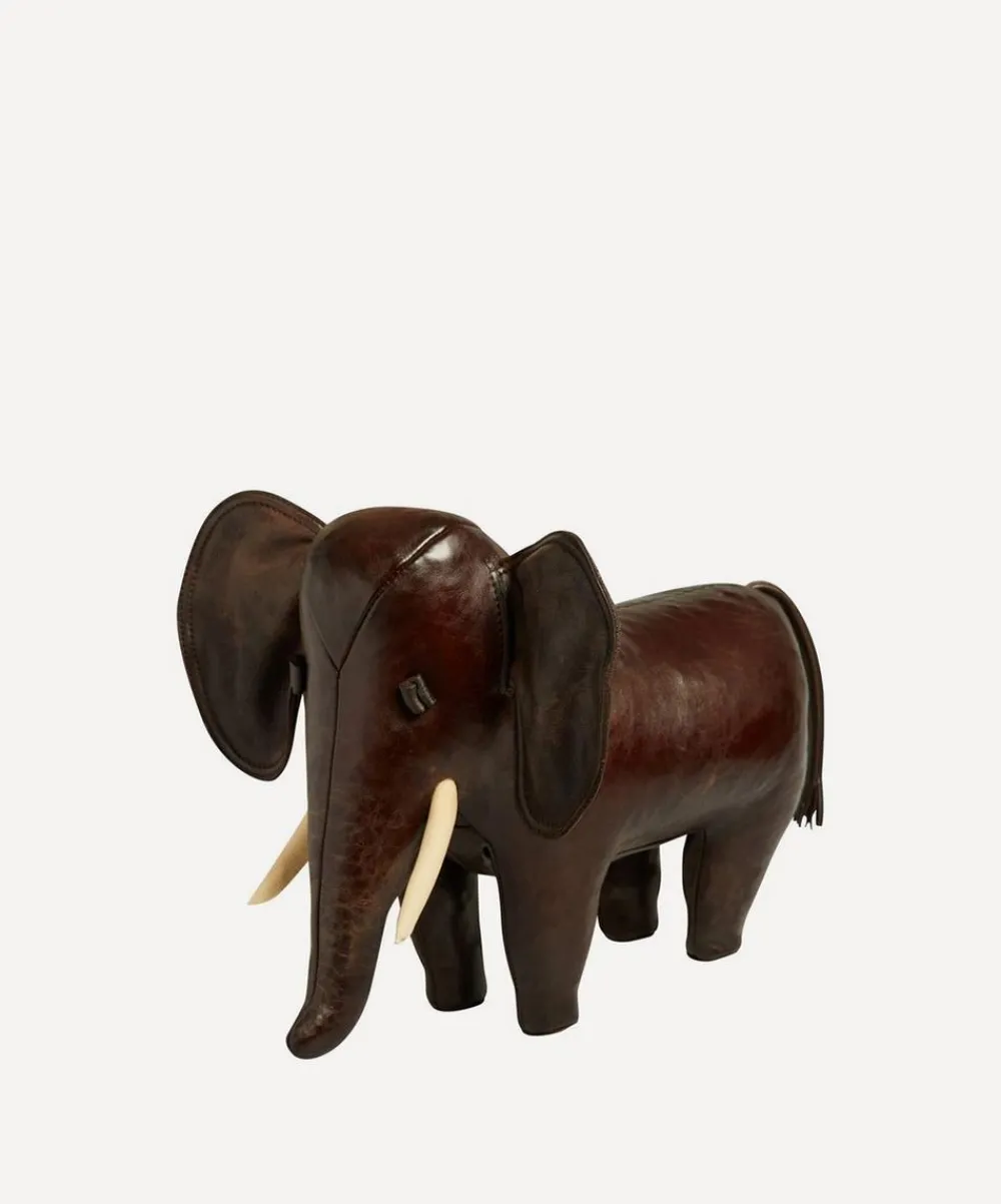 Omersa Footstools & Furniture|Ornaments^Small Leather Elephant