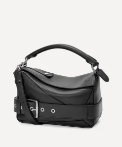 Loewe Travel Accessories^Small Puzzle Biker Top Handle Bag