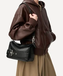 Loewe Travel Accessories^Small Puzzle Biker Top Handle Bag