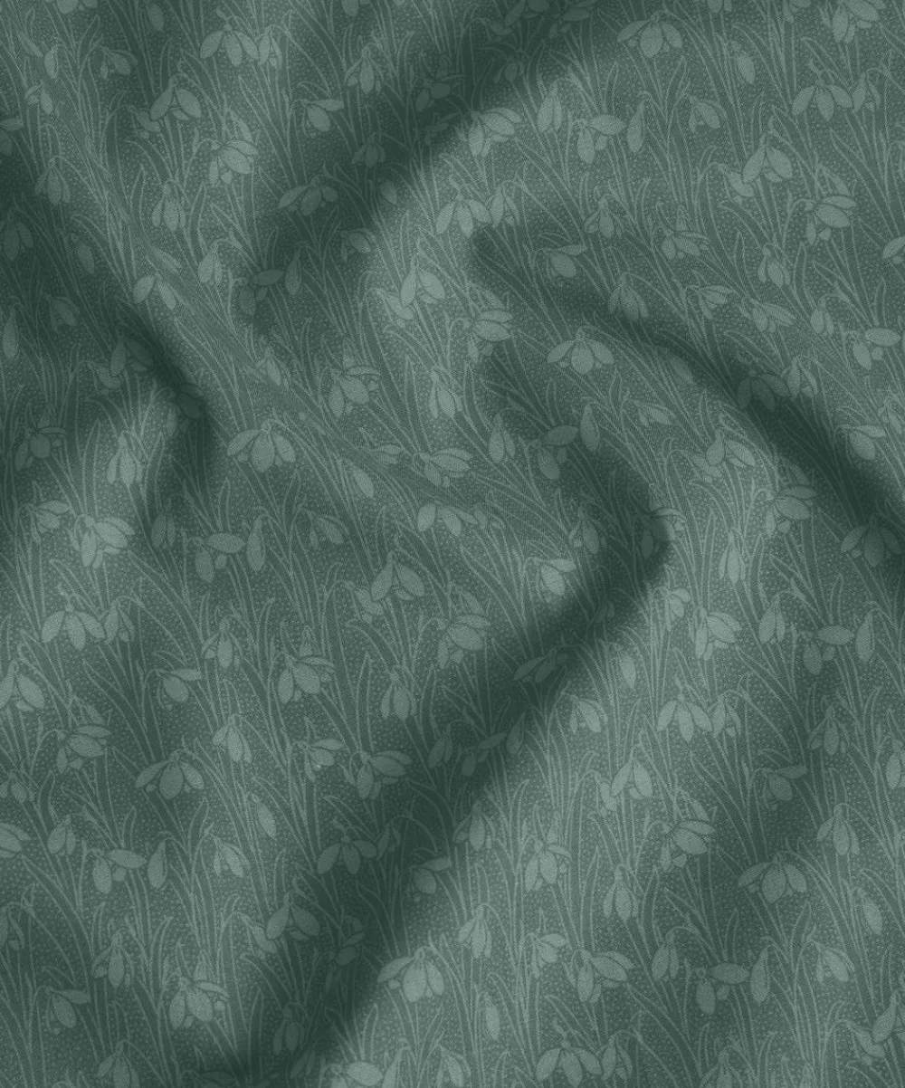 Liberty Fabrics Cotton For Quilting^Smoked Glass Snowdrop Spot Lasenby Quilting Cotton