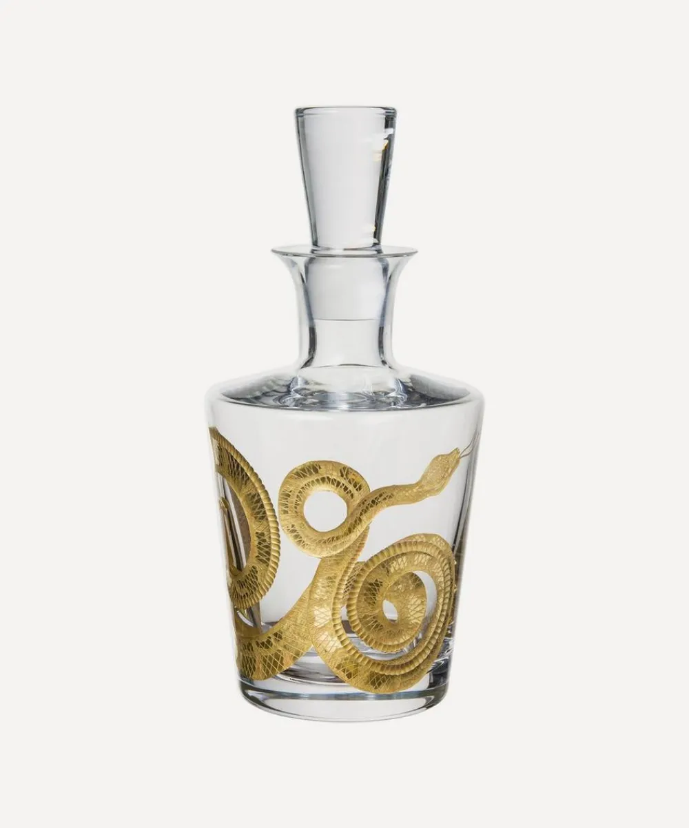 ARTĚL Glass & Drinksware^Snake Gilded Decanter