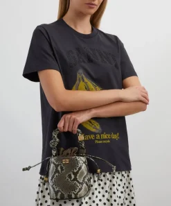 Ganni Bags^Snake Mini Bou Bucket Bag