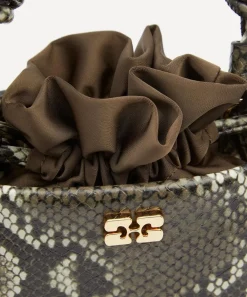 Ganni Bags^Snake Mini Bou Bucket Bag
