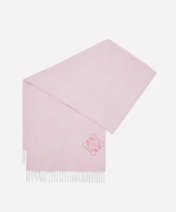 Loewe Scarves^Soft Pink Anagram Wool-Blend Scarf