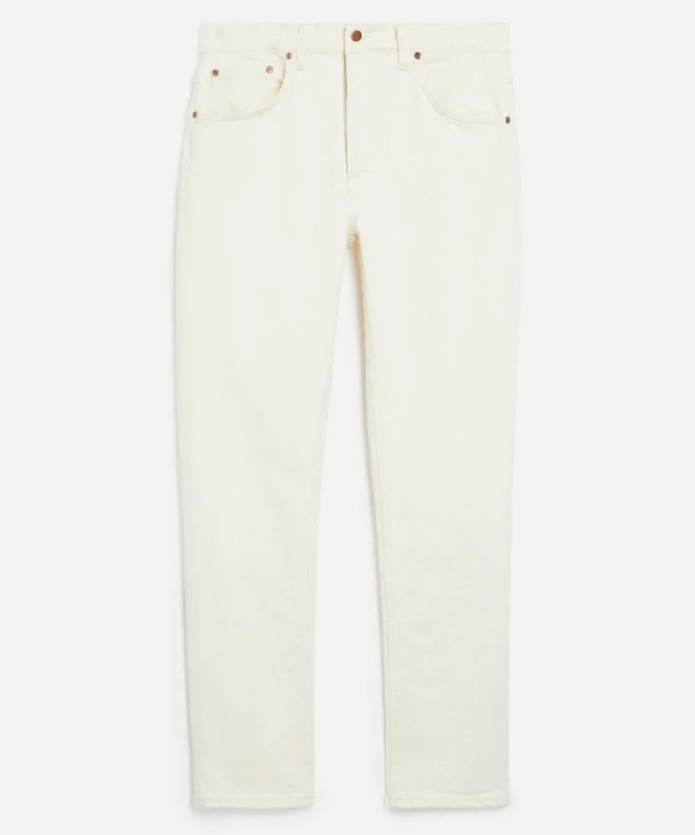 Nudie Jeans Jeans^Solid Ollie Ivory Slim-Fit Jeans