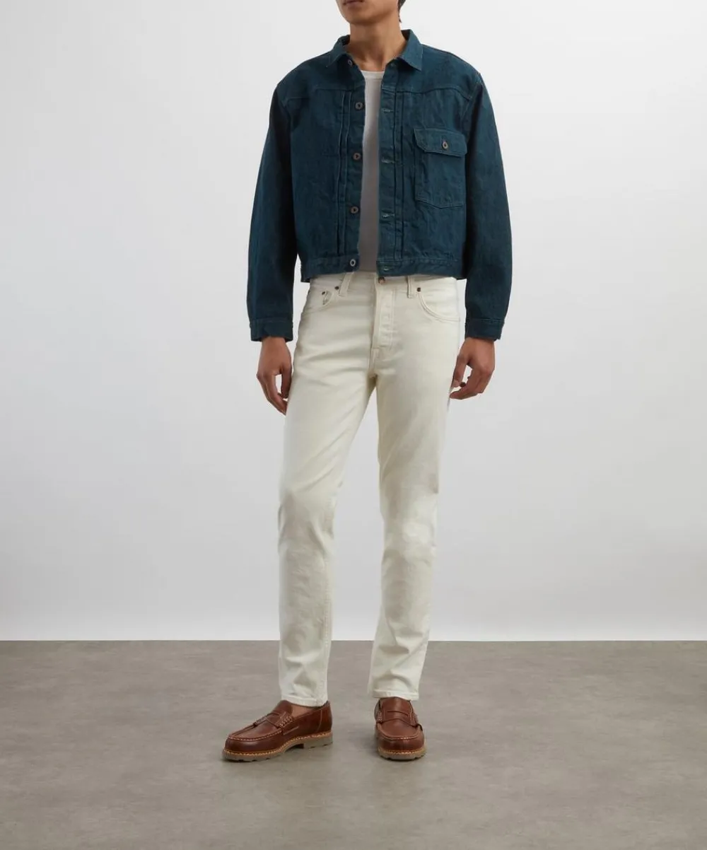 Nudie Jeans Jeans^Solid Ollie Ivory Slim-Fit Jeans