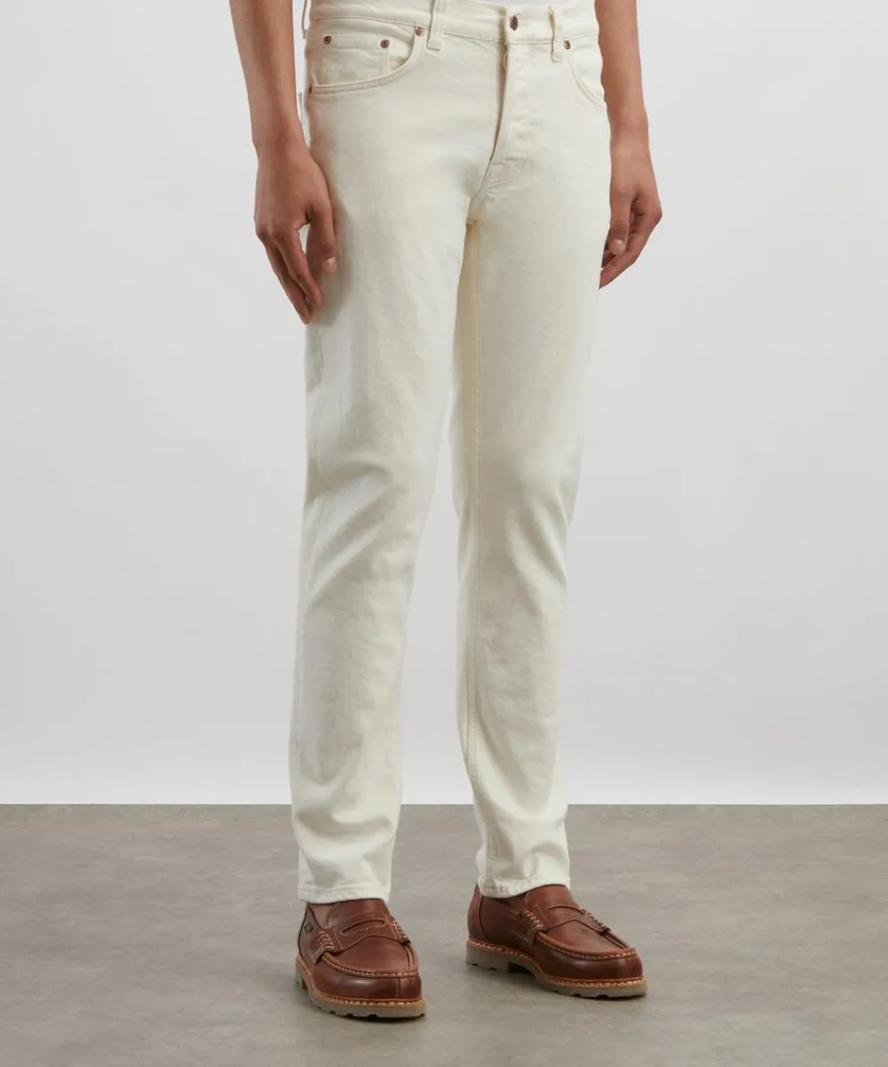 Nudie Jeans Jeans^Solid Ollie Ivory Slim-Fit Jeans