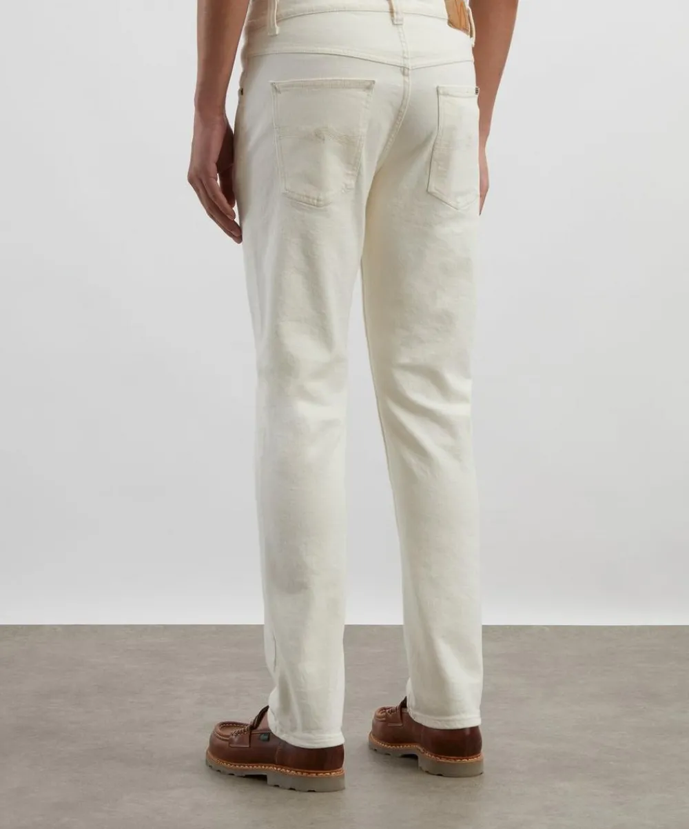 Nudie Jeans Jeans^Solid Ollie Ivory Slim-Fit Jeans