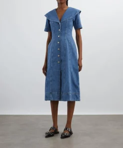 Aligne Dresses^Sparrow Midi Denim Dress