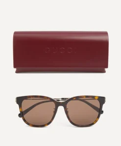 Gucci Sunglasses & Glasses^Square Combination Sunglasses