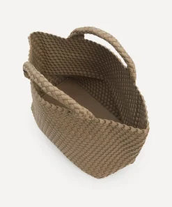Naghedi Bags^St. Barths Medium Woven Tote Bag Cashmere