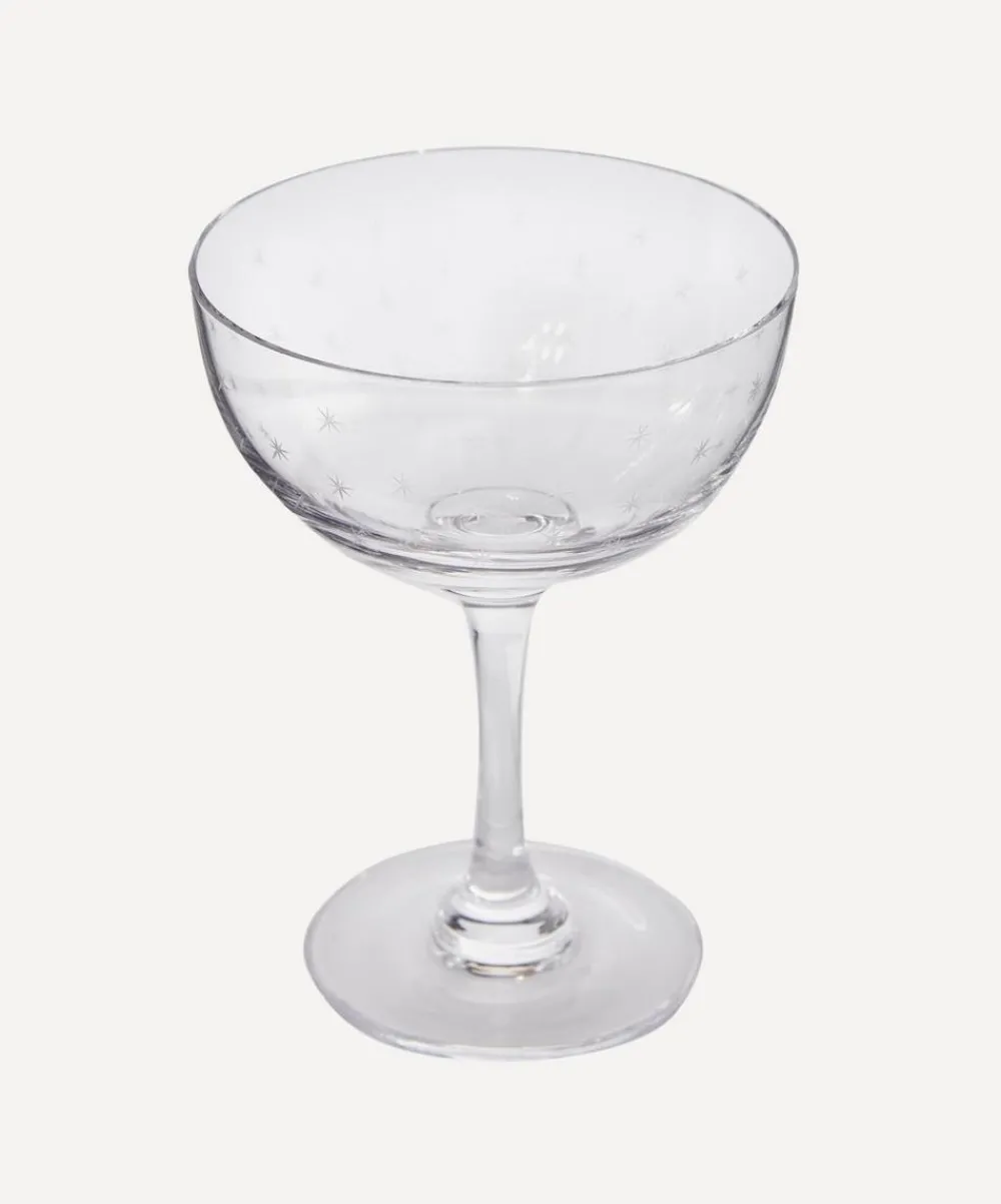 The Vintage List Glass & Drinksware^Stars Champagne Coupes Set of Six