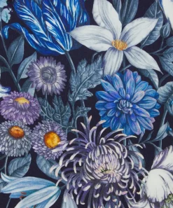 Liberty Fabrics Crepe De Chine|Classic Tana Lawn^Stately Bouquet Crepe de Chine