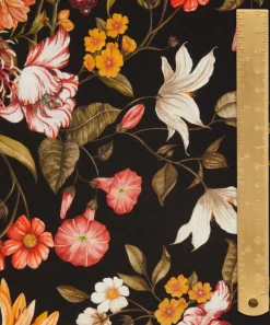 Liberty Fabrics Crepe De Chine|Classic Tana Lawn^Stately Bouquet Crepe de Chine
