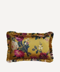 Coco & Wolf Cushions^Stately Kristina Silk Oblong Ruffle Cushion