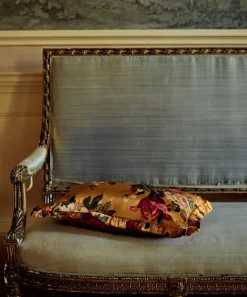 Coco & Wolf Cushions^Stately Kristina Silk Oblong Ruffle Cushion