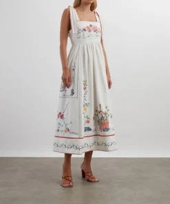 Hunter Bell Dresses^Stefy Embroidered Midi Dress