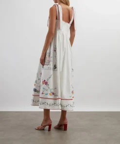 Hunter Bell Dresses^Stefy Embroidered Midi Dress