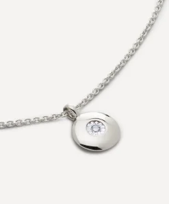 Monica Vinader Necklaces^Sterling Silver April Birthstone Pendant Necklace