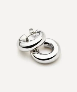 Missoma Earrings^Sterling Silver Chubby Small Hoop Earrings