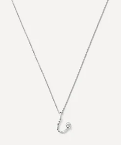 Missoma Necklaces^Sterling Silver Curly Molten Mini U Initial Pendant Necklace