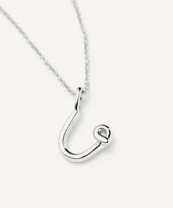 Missoma Necklaces^Sterling Silver Curly Molten Mini U Initial Pendant Necklace