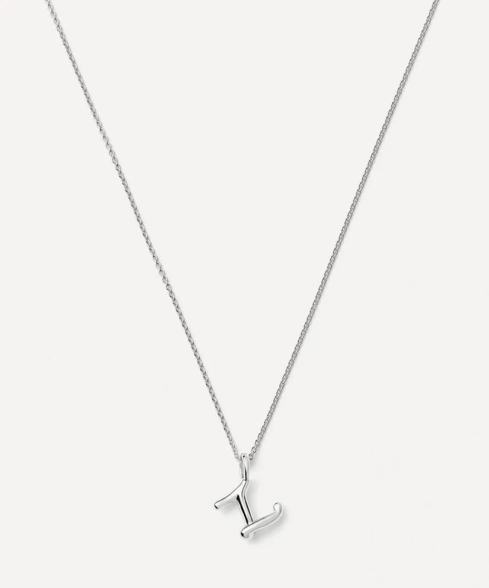 Missoma Necklaces^Sterling Silver Curly Molten Mini Z Initial Pendant Necklace