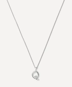 Missoma Necklaces^Sterling Silver Curly Molten Mini Q Initial Pendant Necklace