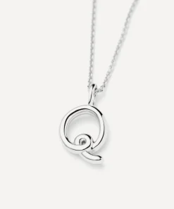 Missoma Necklaces^Sterling Silver Curly Molten Mini Q Initial Pendant Necklace