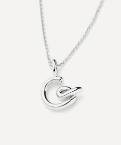 Missoma Necklaces^Sterling Silver Curly Molten Mini G Initial Pendant Necklace