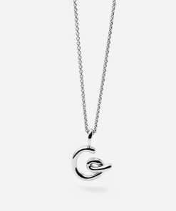 Missoma Necklaces^Sterling Silver Curly Molten Mini G Initial Pendant Necklace
