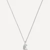 Missoma Necklaces^Sterling Silver Curly Molten Mini E Initial Pendant Necklace